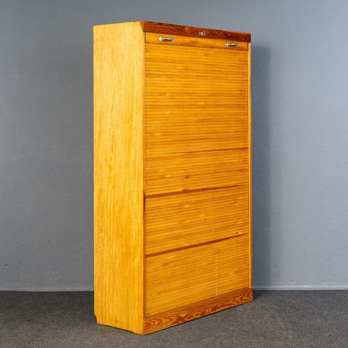 Vintage Roll-Top Filing Cabinet For Sale - Image 17 of 17