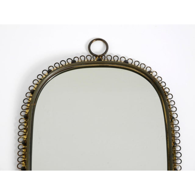 Mid-Century Modern Brass Wall Mirror by Josef Frank for Svenskt Tenn, Sweden, 1950s For Sale - Image 6 of 18