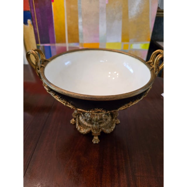 Antique Sevres Style Bronze Figural Centerpiece For Sale - Image 9 of 12