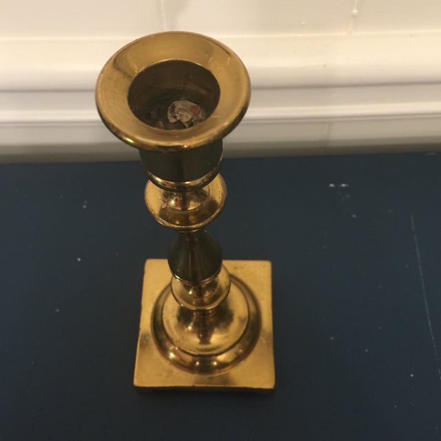 Ethan Allen Solid Brass Candle Holder Chairish