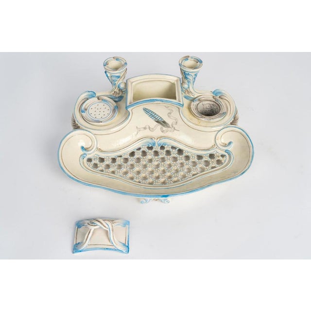 20th Century Porcelain Inkwell by Emile Gallé For Sale - Image 5 of 11
