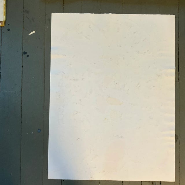 1970s 1970’s Original Vintage E.J.Hartmann Large Abstract Portrait Painting Signed For Sale - Image 5 of 6