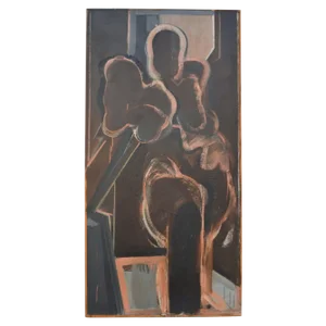 John Kaine, Standing Figure, 1960, Acrylic on Board