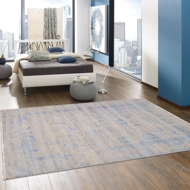 Pasargad Home Transitional Silver Area Rug, 6' 1'' X 9' 1'' For Sale In New York - Image 6 of 6