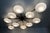 21st Century Dieci Bronze Matte White Murano Flush Mount by Fabio LTD For Sale - Image 6 of 7