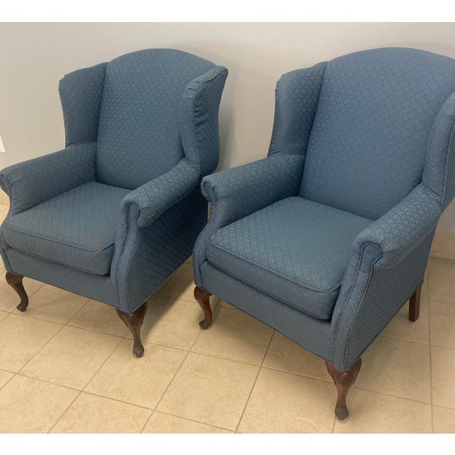 Flexsteel Wingback Chairs a Pair Chairish