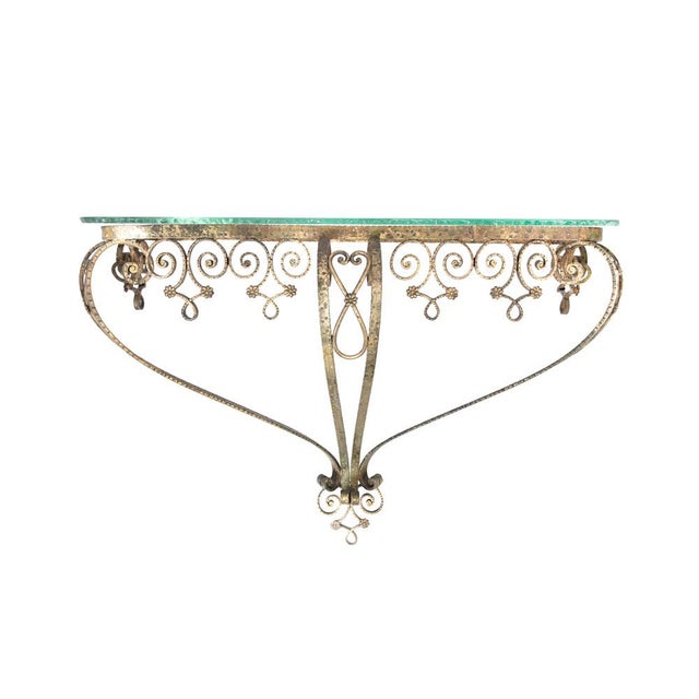 Vintage Wall Mirror and Console by Pierluigi Colli, 1950s, Set of 2 For Sale - Image 6 of 11