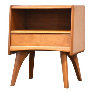 1960s Heywood Wakefield Solid Birch Nightstand For Sale