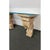 2010s Restoration Hardware (Rh) Classical Reclaimed Teak Corbel Glass Desk & Console Table For Sale - Image 5 of 8