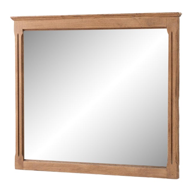 19th Century France Amber Wood Mirror For Sale