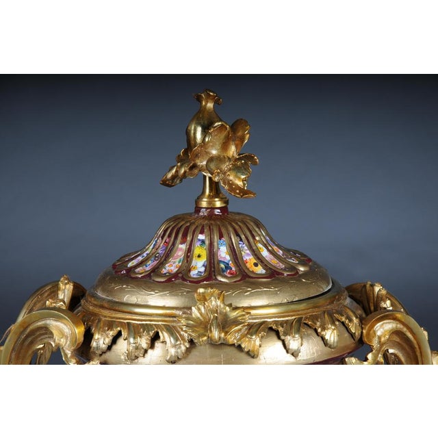 Brass Lidded Vases, Set of 2 For Sale - Image 3 of 17