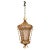 Mid-Century Venetian Mouth-Blown Glass Lantern in Gold Painted Metal Frame, 1940s For Sale - Image 18 of 18