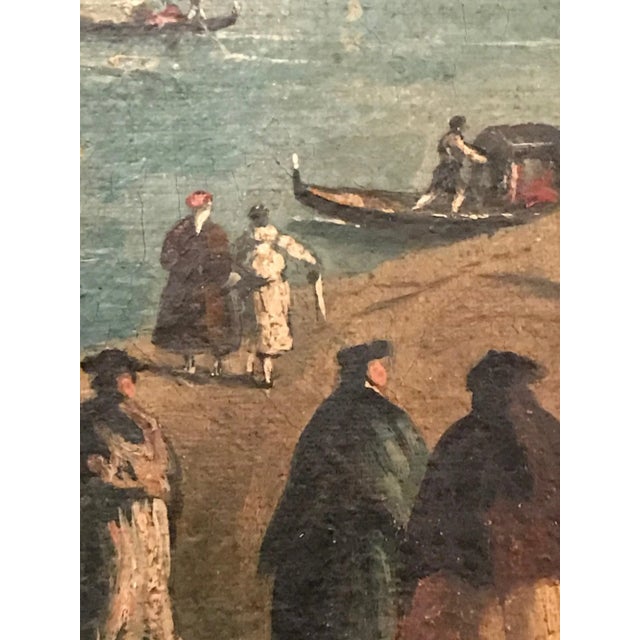 18th Century 18th Century Giacomo Guardi Old Master Painting of Venetian Lagoon For Sale - Image 5 of 13