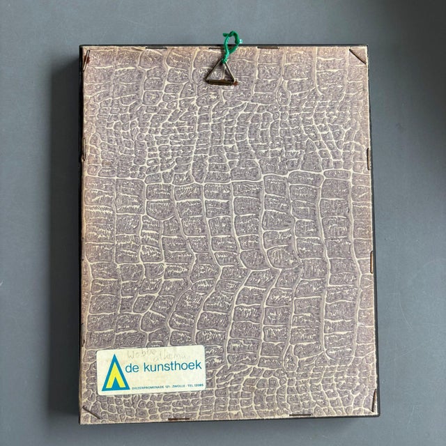 Wobbe Alkema, Composition, 1961, Linocut For Sale - Image 9 of 10