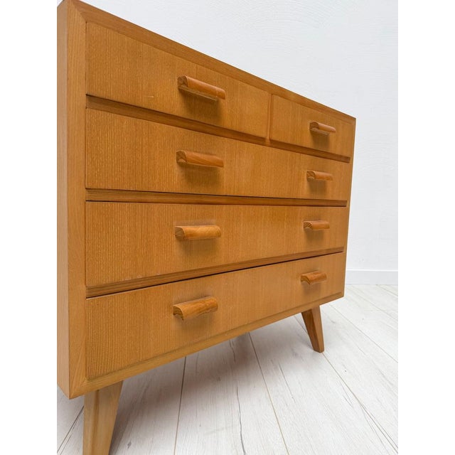 Mid-Century Modern Mid-Century Modern Oak Chest of Drawers, 1960s For Sale - Image 3 of 8