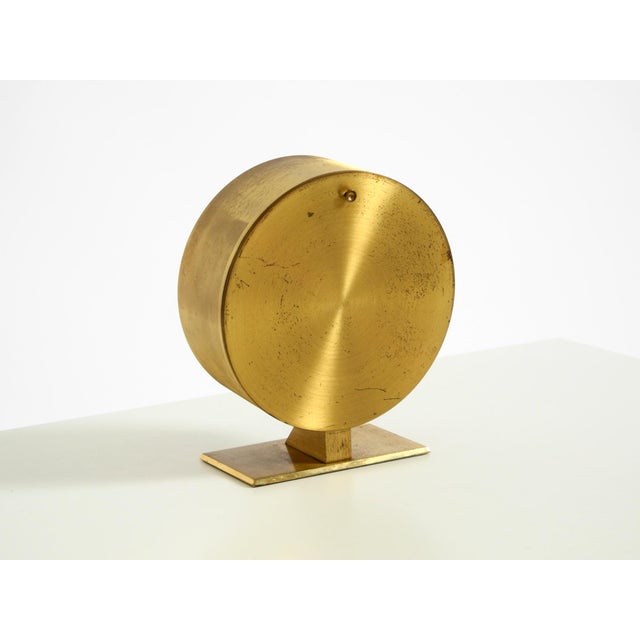 Round Brass Table Clock by Schatz, Germany, 1960s For Sale - Image 16 of 18