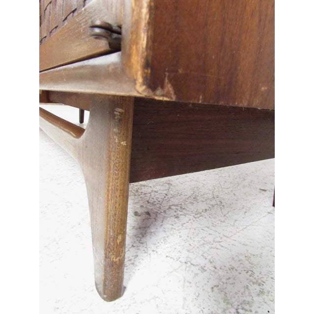 1970s Two-Piece Sideboard with Display Shelf by Lane - 2 Pieces For Sale - Image 12 of 12