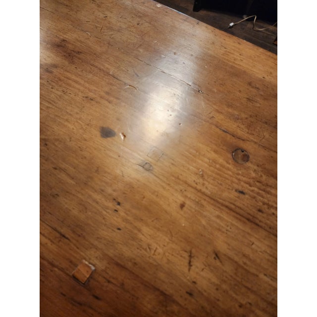 Early 19th Century Pine Drop Leaf Dining Table For Sale - Image 10 of 12