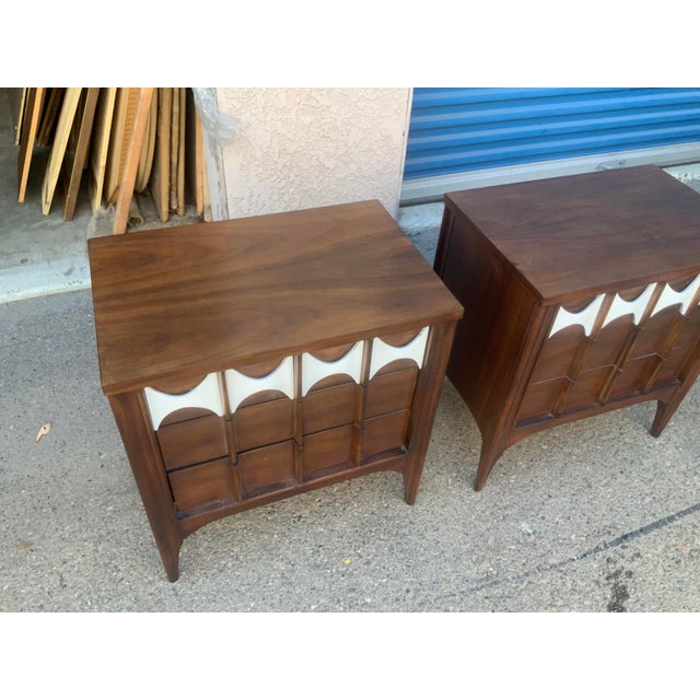 Wood Mid Century Modern Nightstands For Sale - Image 7 of 12
