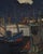 Hubert Henri de Vries, Boats in the Harbor, Antwerp, 1960s, Oil on Canvas For Sale - Image 7 of 9