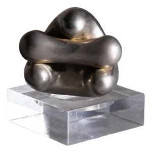 Small Organic Sculpture in Chrome-Plated Metal, 1960