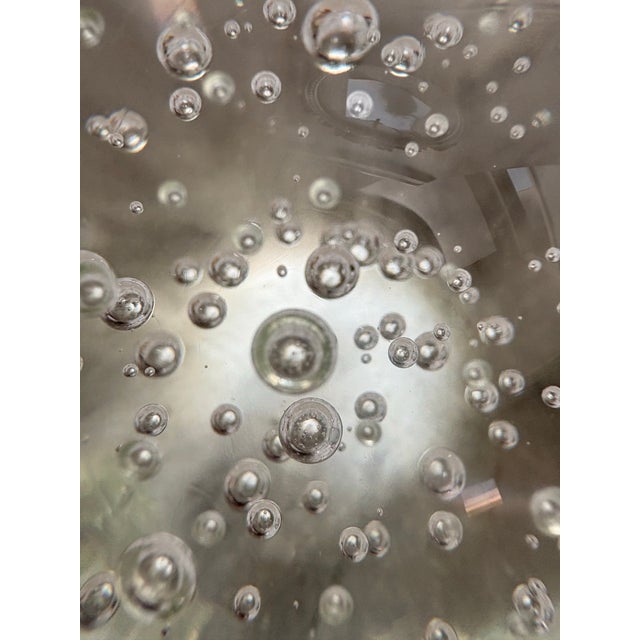 1990s Vintage Bubble Glass Sphere Paperweights- Set of Two For Sale - Image 5 of 7