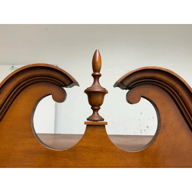 Wood Vintage Georgian Style Highboy Dresser For Sale - Image 7 of 12