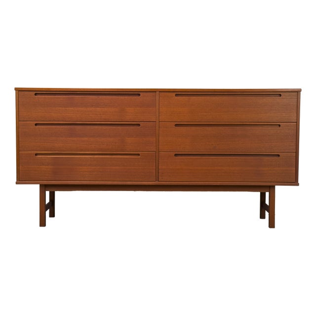 Large Teak Chest of Drawers from Tørring / HJN Møbelfabrik, 1960s For Sale
