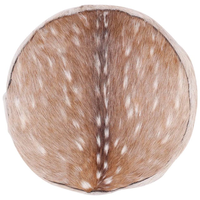 Mid 20th Century Anglo-Indian Deer Hide Pillow For Sale In West Palm - Image 6 of 6