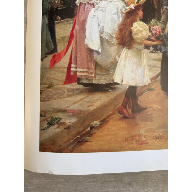 “Rue Royale” Louis Marie de Schryver Fine Art Print Litho Rosenstiel’s Holland 48”x 34” Gorgeous large litho fine art...