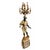 A striking and refined floor lamp with a striking decorative effect, crafted from a precious venetian moretto figure,...