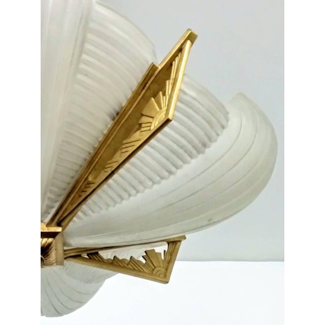 Atelier Petitot French Art Deco Pendant Chandelier by Atelier Petitot For Sale - Image 4 of 7