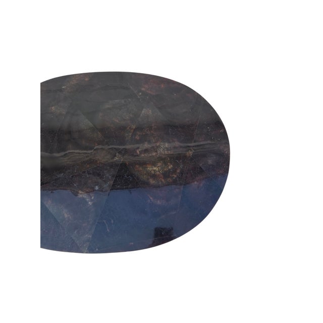 1990s Ethan Allen French Regency Tessellated Horn Lamp End Table Pedestal For Sale In Philadelphia - Image 6 of 16