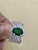Vintage 3 Carat Oval Tsavorite & 2.2 Carat Diamond Ring , Platinum 16.4Gm Estate For Sale - Image 18 of 18