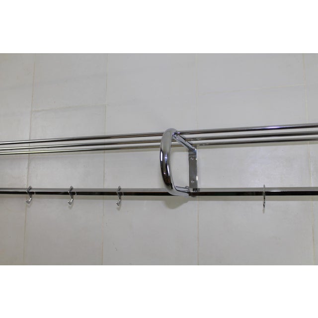 Vintage Bauhaus Style Chrome Coat & Hat Rack, 1940s For Sale - Image 4 of 18