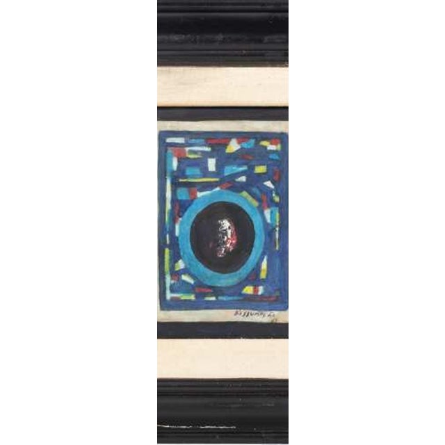 Paper Manuel D'assumpção, Abstract Composition, 1963, Mixed Media on Paper For Sale - Image 7 of 8