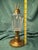 This exceptional mid-19th-century fluid lamp features a heavy flint glass font in the classic "Flute" or "Panel" pattern....