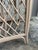 Ivory Vintage Coastal Rattan Bistro Set With Glass Table & Two Barrel Chairs For Sale - Image 8 of 18