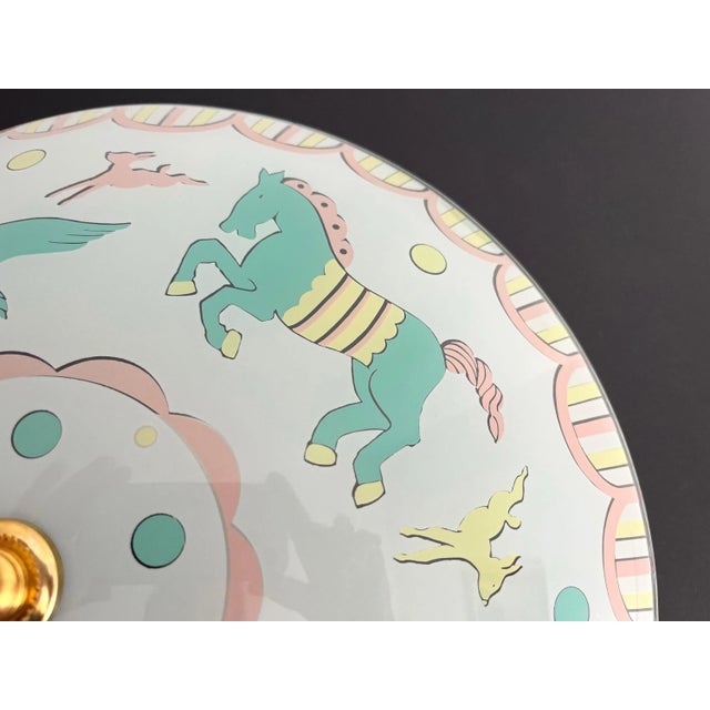 1950s Circus Animals Ceiling Light For Sale - Image 9 of 18