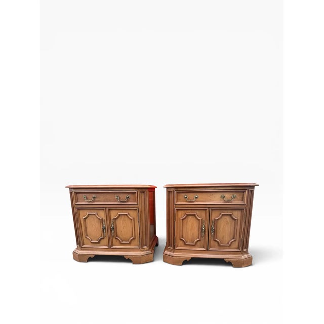 1990s Century Furniture Cardella Collection Nightstands - A Pair For Sale In Boston - Image 6 of 13