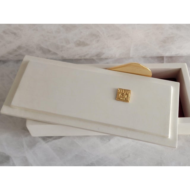 Achille Salvagni 'Melt' Parchment & 24ct Gold Box For Sale - Image 11 of 15