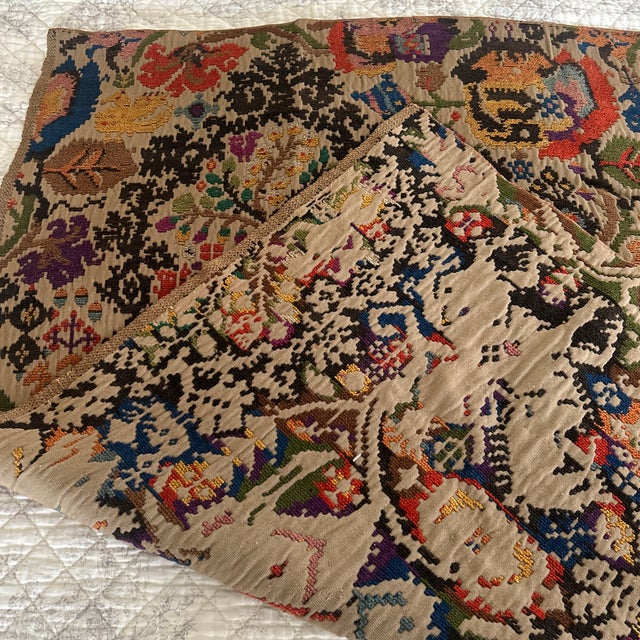 Early 20th Century 1926 Alexander Morton & Co Sardinian Inspired Tapestry For Sale - Image 5 of 8