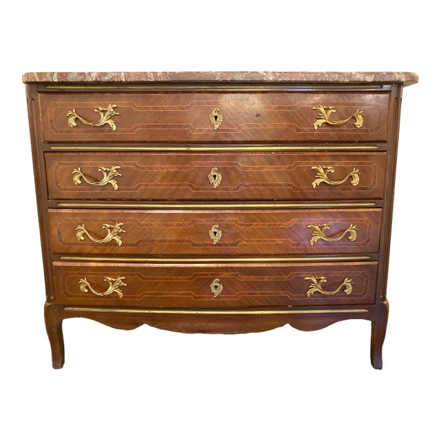 French 4 Drawer Commode For Sale
