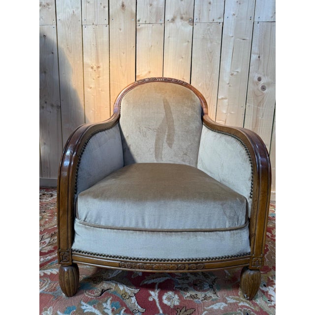 Vintage Art Deco Lounge Chairs, 1940s, Set of 2 For Sale - Image 3 of 7