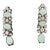 1970s Dangling Opal and Diamond Drop White Gold Earrings - 2 Pieces For Sale