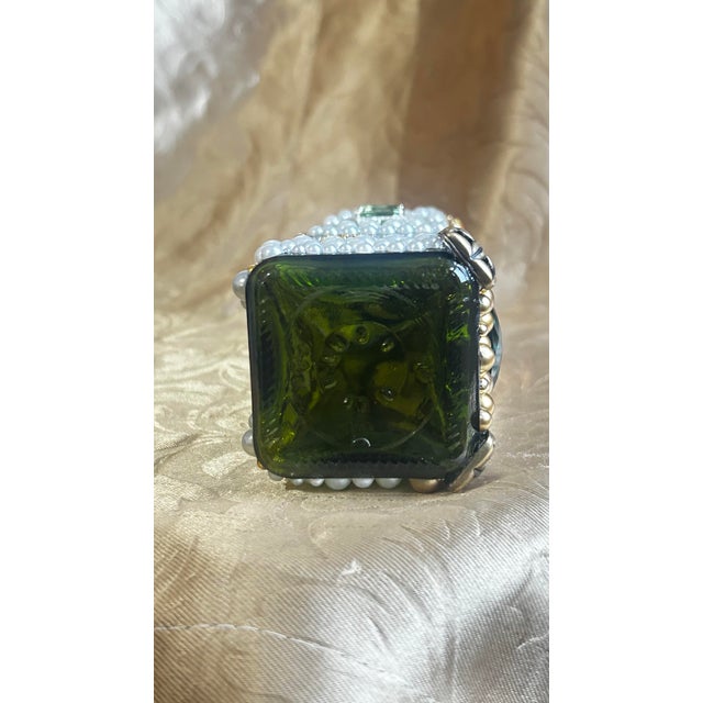 Bottle Green Tudor Armour—Art Bottle - A Tribute to 16th Century Royal Finery For Sale - Image 8 of 12