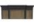 Brass Mid 20th Century Modern Hollywood Regency-Inspired Ebony Display Cabinet With Brass Mesh Door For Sale - Image 8 of 11