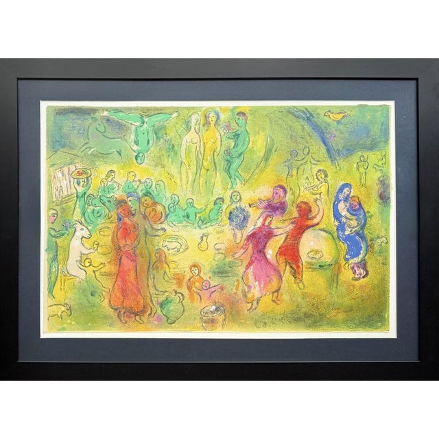 Marc Chagall, Daphnis et Chloé, Planche XLI, 1961, Lithograph, in Flawless conditions. Designed 1960 to 1969