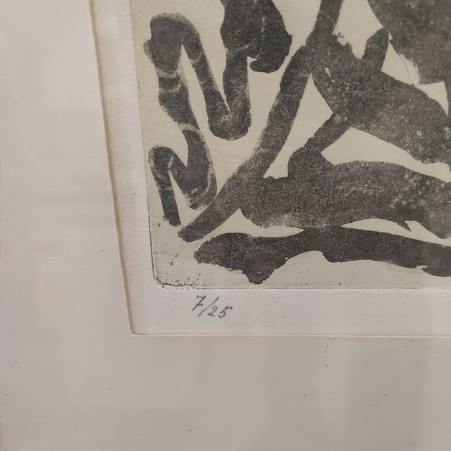 Virgilio Guidi, Color Engraving, Framed For Sale - Image 3 of 10