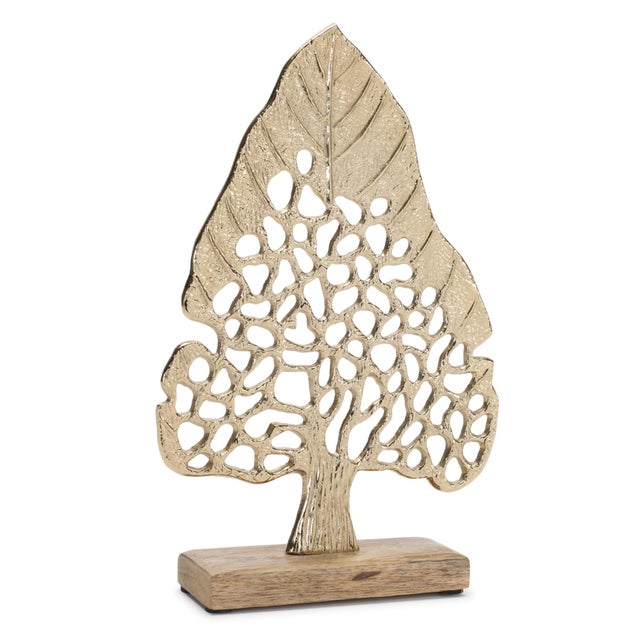 Bring a contemporary twist to natural decor with this elegant Set of Modern Metal Leaf Trees. Crafted from durable...